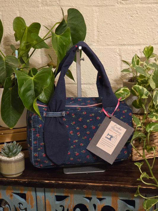 Purse - Roses on jean