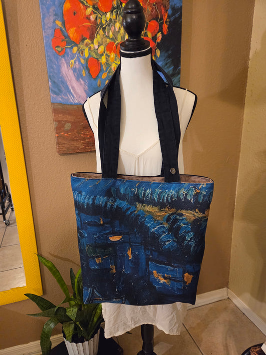 Tote - Starry Night, Oversized